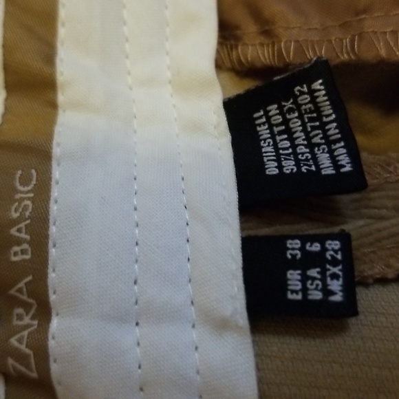 NWOT Sz 6 Zara fine corduroy pants - Picture 2 of 7